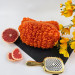 Medium Grapefruit Orange Cosmetic Bag