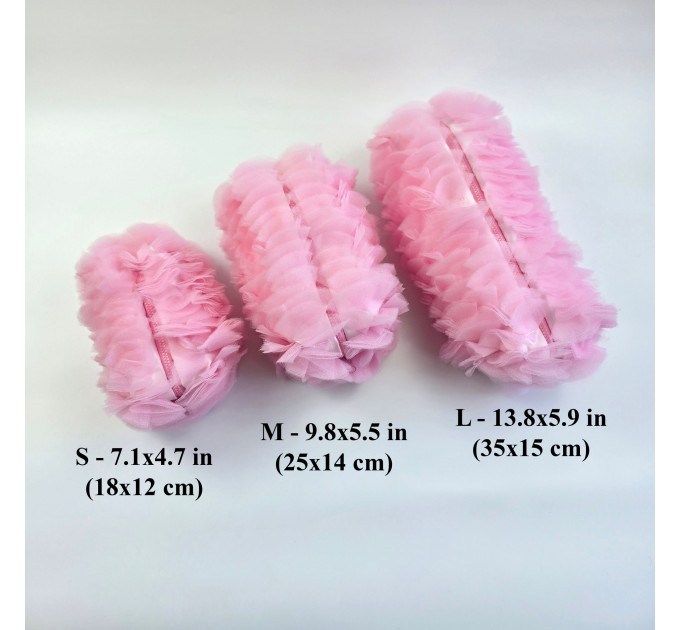 Medium Pink Dollette Cosmetic Bag 