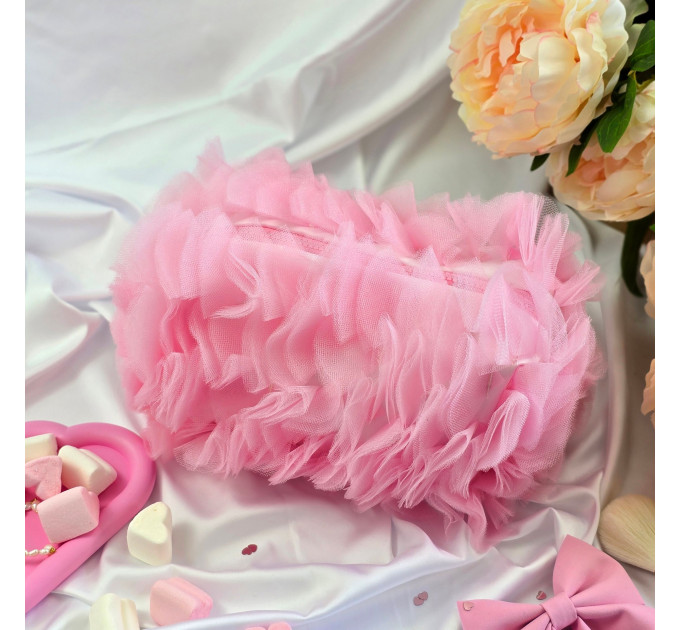 Medium Pink Dollette Cosmetic Bag 