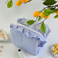 Medium Sea Vibe Cosmetic Bag with Ruffles