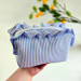 Medium Sea Vibe Cosmetic Bag with Ruffles