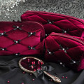 Burgundy Goth Cosmetic Bag