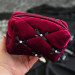 Small Burgundy Goth Cosmetic Bag