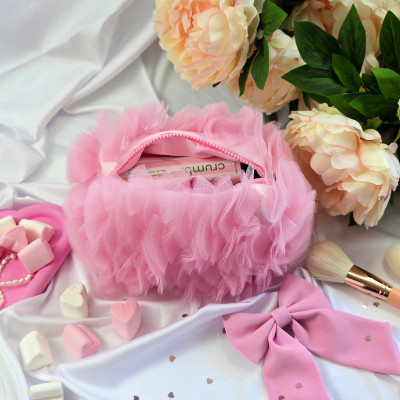 Small Pink Dollette Cosmetic Bag 
