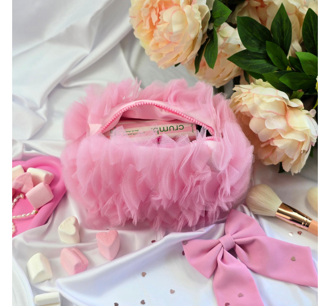 Small Pink Dollette Cosmetic Bag 