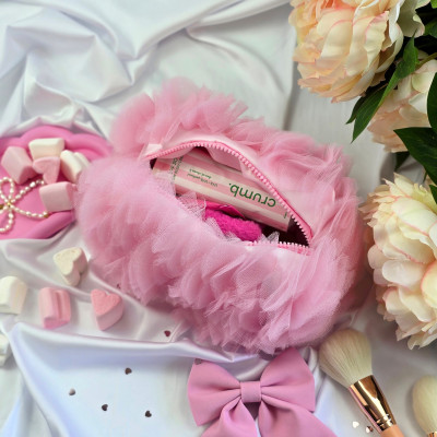 Small Pink Dollette Cosmetic Bag 