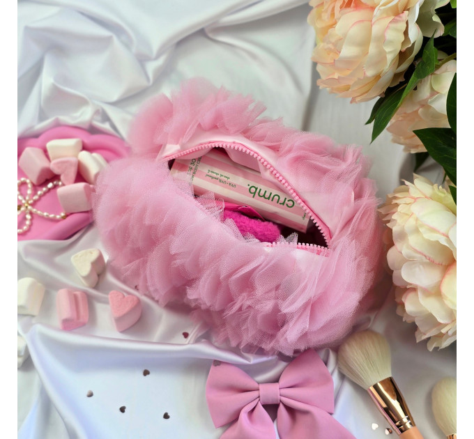 Small Pink Dollette Cosmetic Bag 