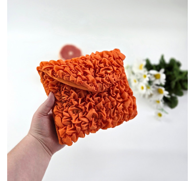 Grapefruit Orange Book Sleeve with magnetic closure