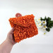Grapefruit Orange Book Sleeve with magnetic closure
