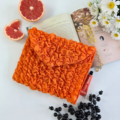 Grapefruit Orange Book Sleeve with magnetic closure