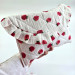 Strawberry book sleeve with ruffles and magnetic closure