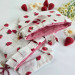 Strawberry book sleeve with ruffles on ties 