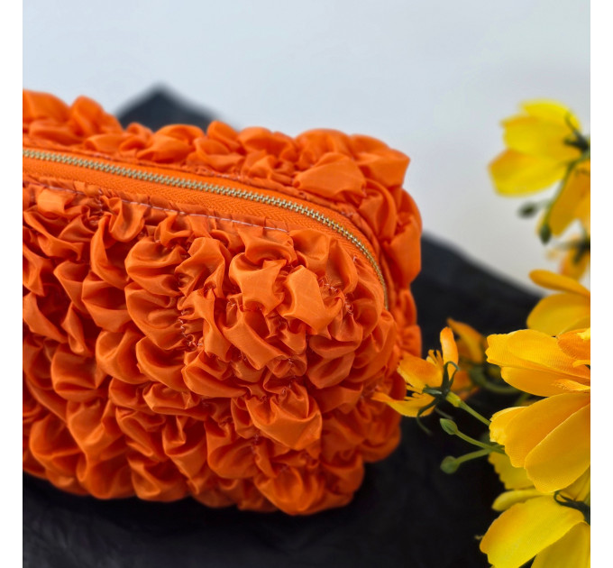 Small Grapefruit Orange Cosmetic Bag
