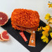 Small Grapefruit Orange Cosmetic Bag