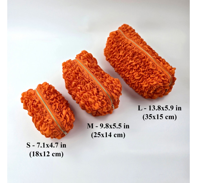 Small Grapefruit Orange Cosmetic Bag