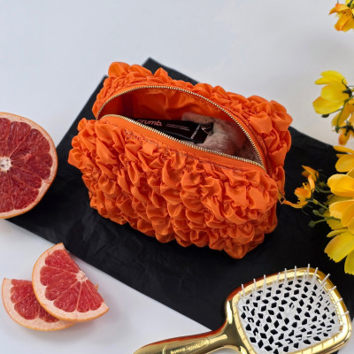 Small Grapefruit Orange Cosmetic Bag