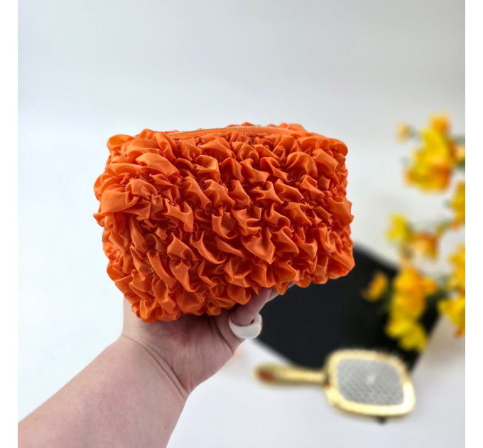 Small Grapefruit Orange Cosmetic Bag