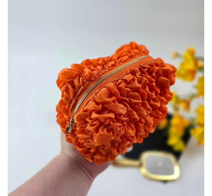 Small Grapefruit Orange Cosmetic Bag