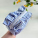 Small Sea Vibe Cosmetic Bag with Ruffles