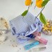 Small Sea Vibe Cosmetic Bag with Ruffles