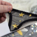 Black Mesh Panties Bookmark with Gold Stars