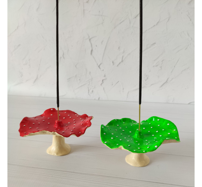 Amanita mushroom incense or jewelry holder